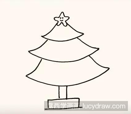 儿童画圣诞树怎么画?