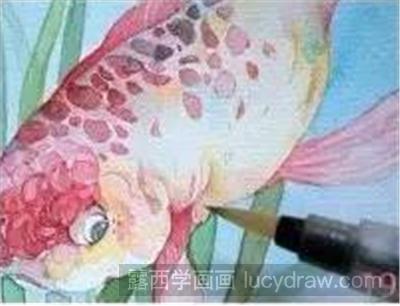 怎么用水彩画小丑鱼