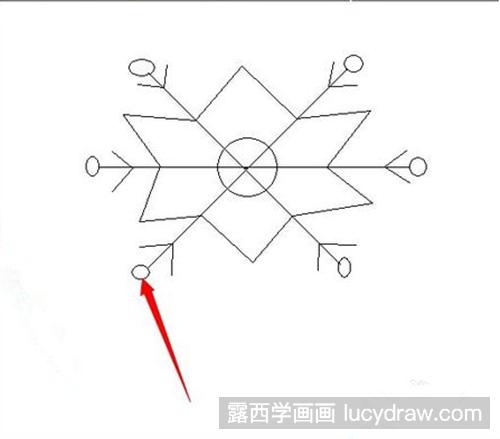 雪花简笔画教程