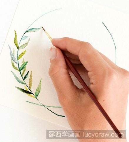 艺术水彩画教程：如何画好看的树叶？