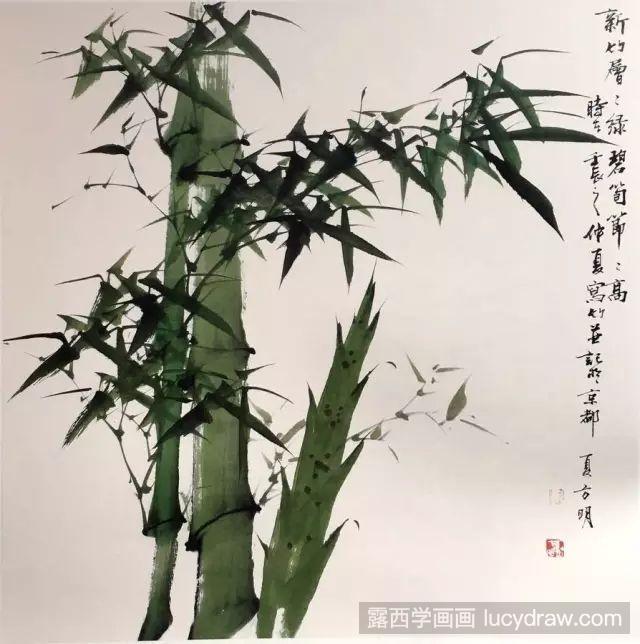 岁寒三友之竹的画法