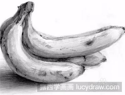 素描水果香蕉怎么画