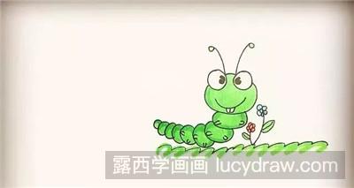 毛毛虫的简笔画教程