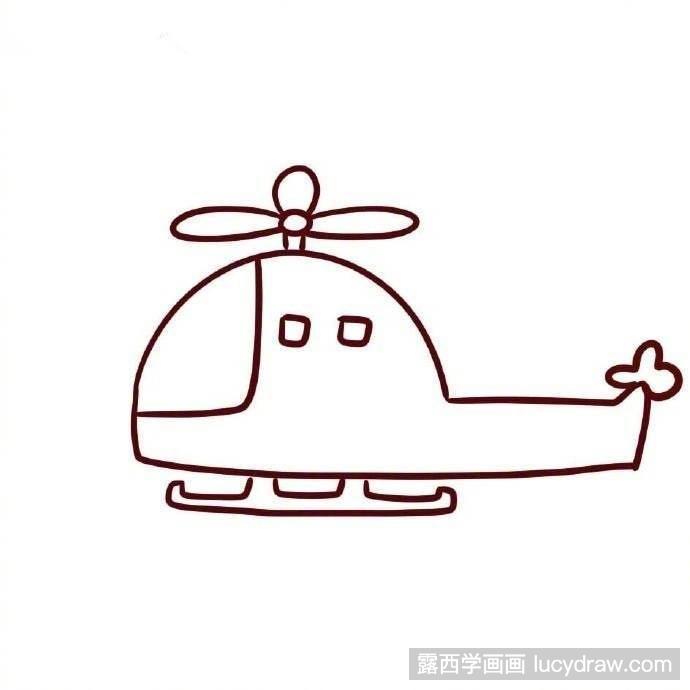 萌萌哒直升机画画教程