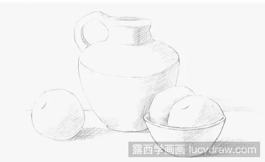 三个静物组合素描教程