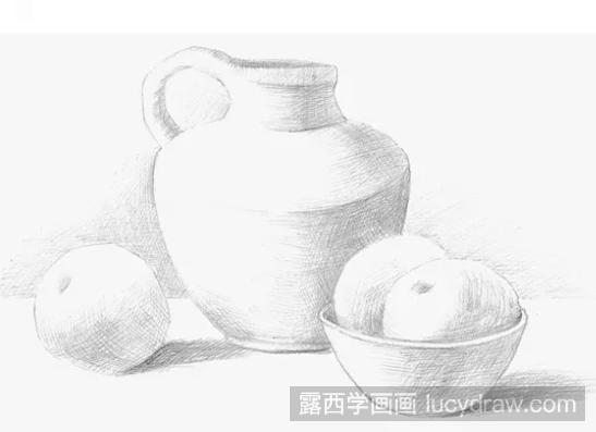 三个静物组合素描教程