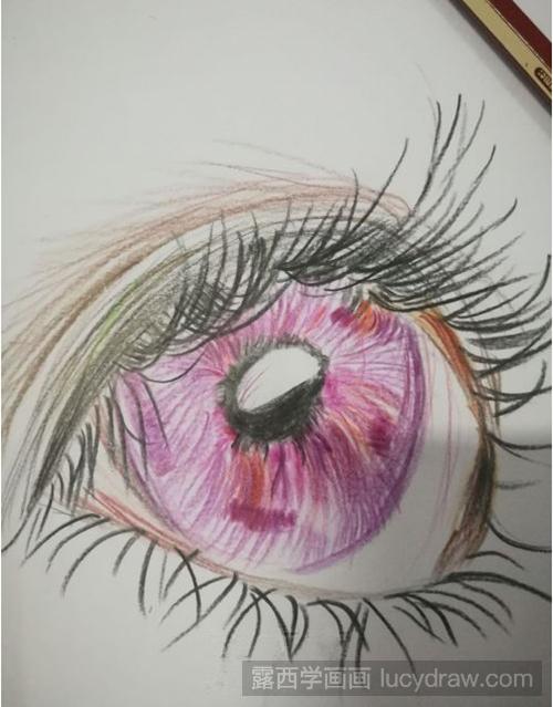 彩铅画教程：怎么画漂亮的眼睛