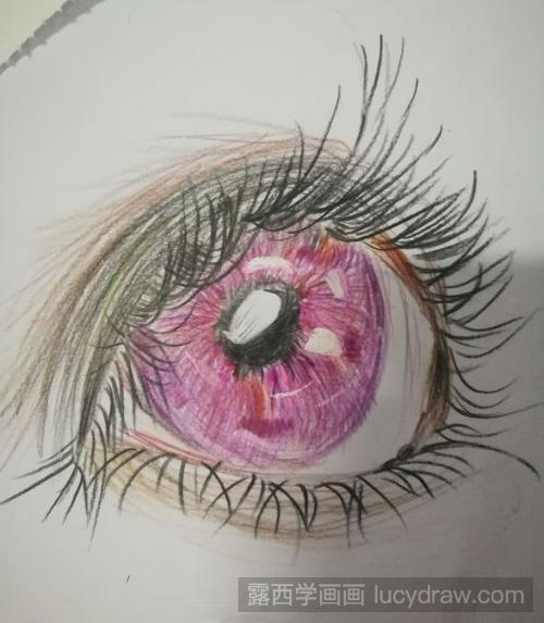 彩铅画教程：怎么画漂亮的眼睛