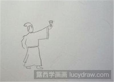 绘画教程：举杯邀明月