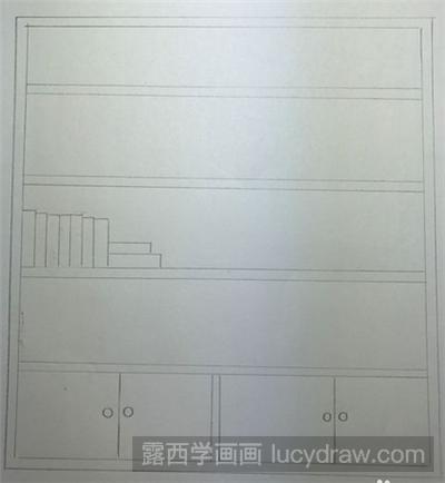 书柜的简笔画教程