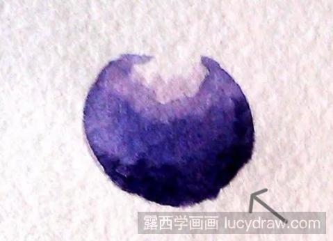 水彩画教程：如何画蓝莓