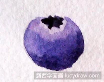 水彩画教程：如何画蓝莓