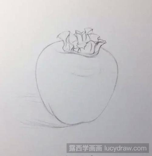 柿子彩铅画教程