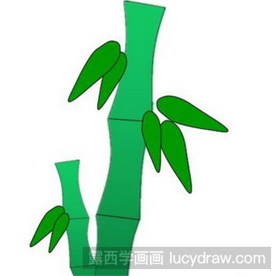 绘画教程之竹子的画法