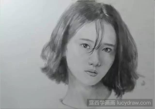 人像教程：林允儿人物素描教程