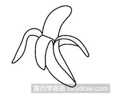 彩色香蕉简笔画教程
