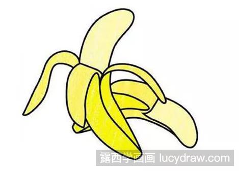 彩色香蕉简笔画教程
