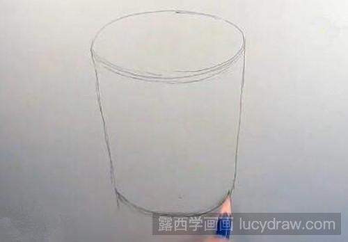 玻璃水杯素描教程