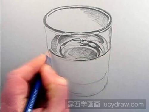 玻璃水杯素描教程