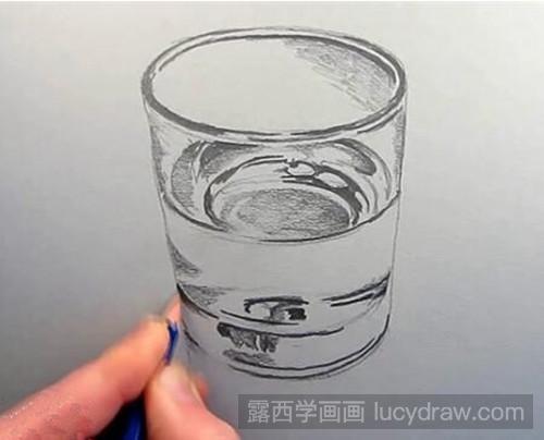 玻璃水杯素描教程