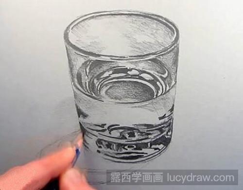 玻璃水杯素描教程