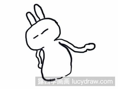 简笔画教程：教你画兔斯基表情包