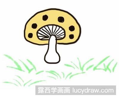 彩铅画教程：教你画创意小蘑菇