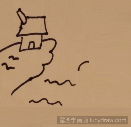 简笔画教程：教你画小桥流水人家