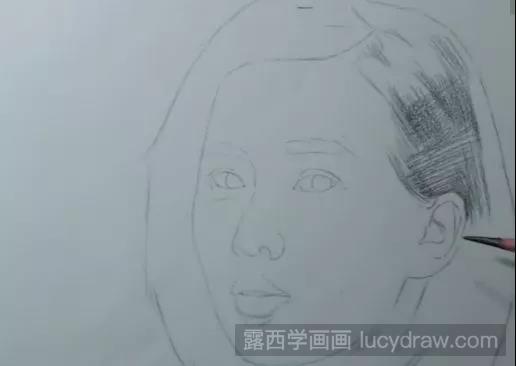 人物素描：刘诗诗素描教程