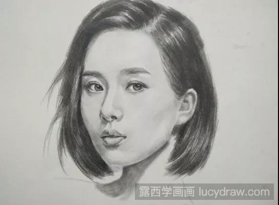 人物素描：刘诗诗素描教程