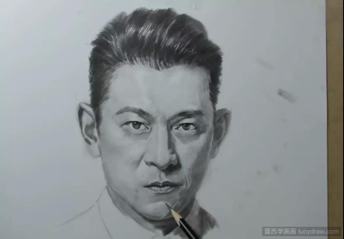 人物素描：刘德华素描教程