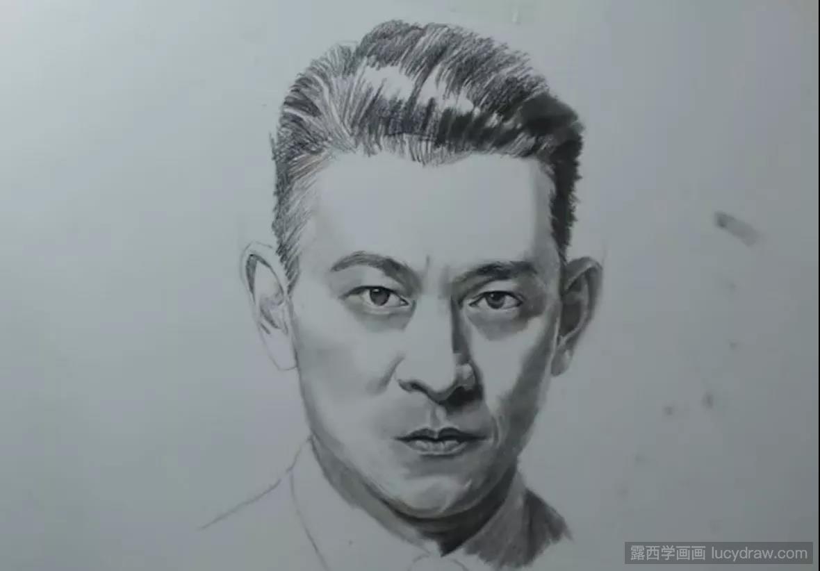 人物素描：刘德华素描教程