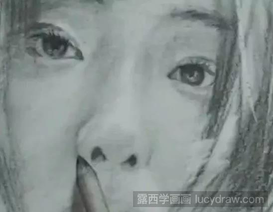 素描教程：阳光美女的素描画法