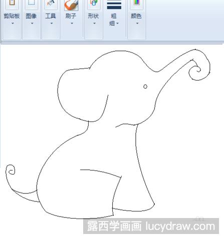 插画教程：教你用电脑画小象