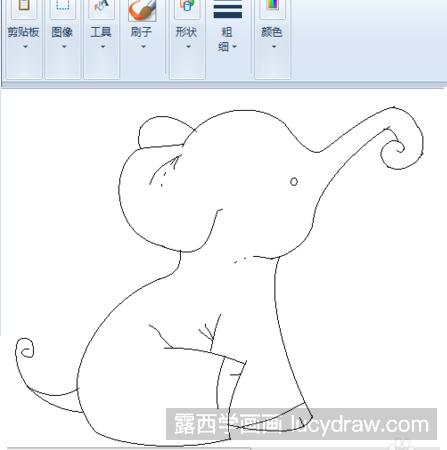 插画教程：教你用电脑画小象