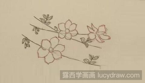 彩铅画教程：教你画迎春花