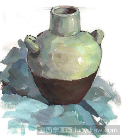 水粉画陶罐绘画教程