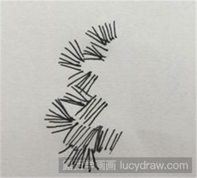 钢笔画教程之不同树叶的画法