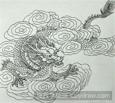 钢笔画教程：龙的画法