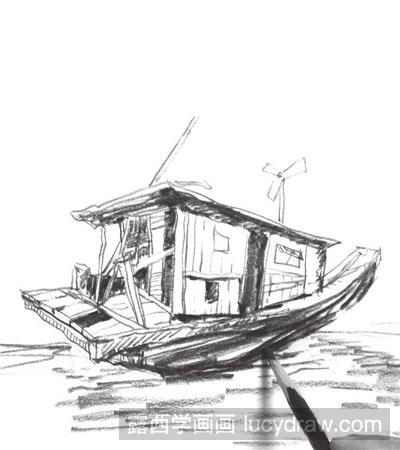 速写教程：木船的画法步骤