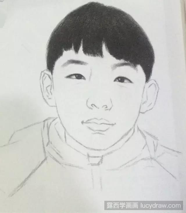 素描人物：小男孩的画法