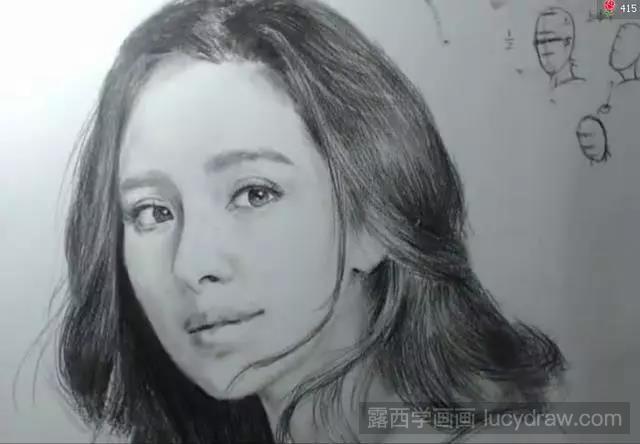 人物素描：杨幂素描教程