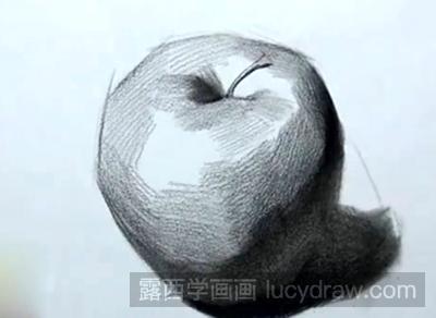 静物苹果的素描教程