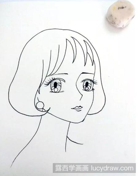 简单的短发女孩漫画教程