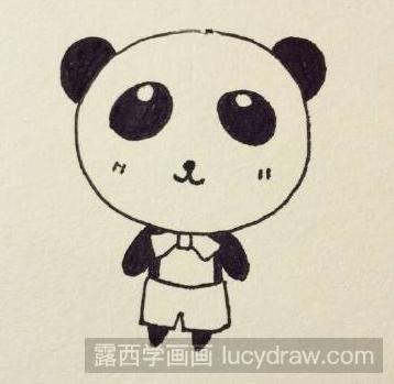儿童画熊猫的画法教程