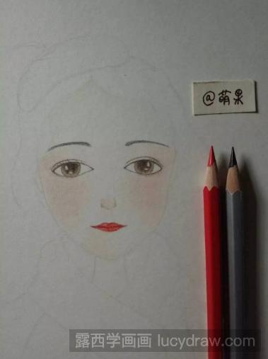 彩铅人物插画教程：戴帽子的女孩