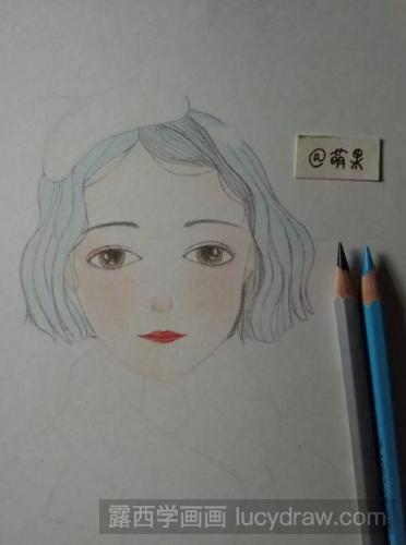 彩铅人物插画教程：戴帽子的女孩