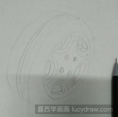 轮胎素描教程