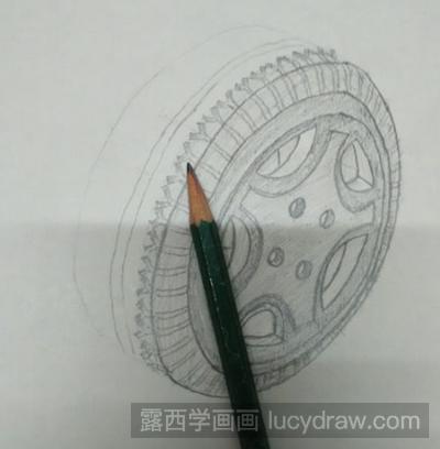 轮胎素描教程