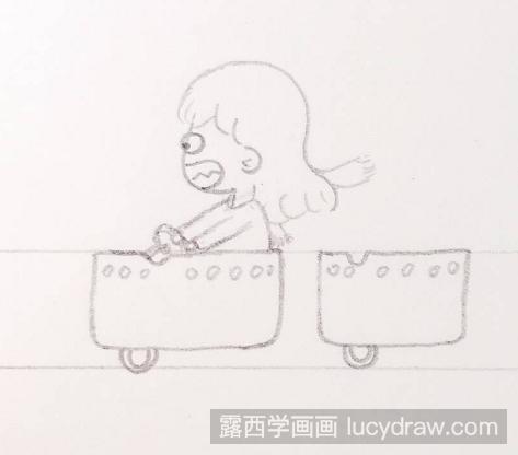 女司机和小怪兽插画教程